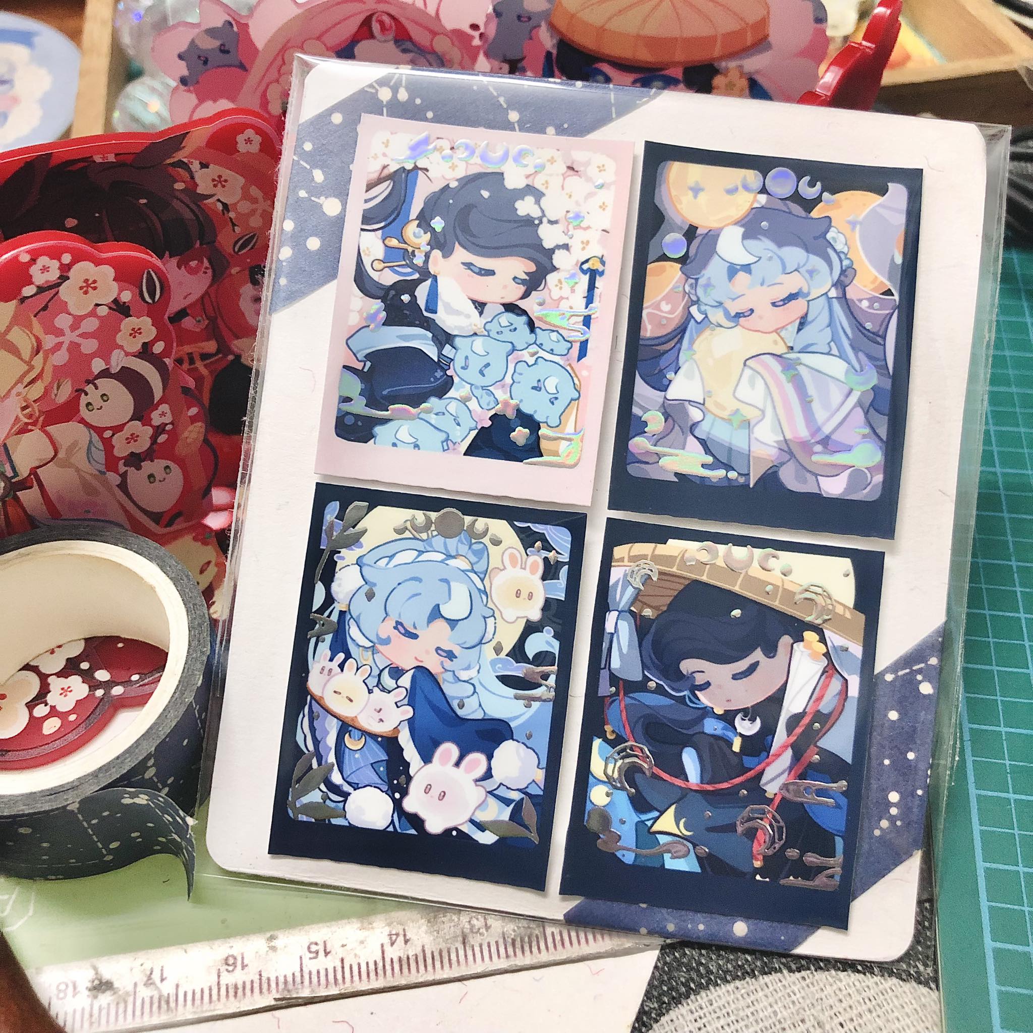 Set sticker bộ Trăng