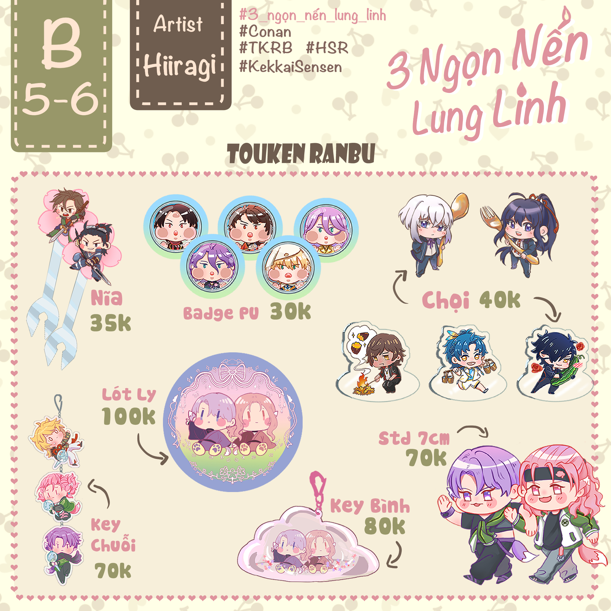 B5-6 3 Ngọn Nến Lung Linh