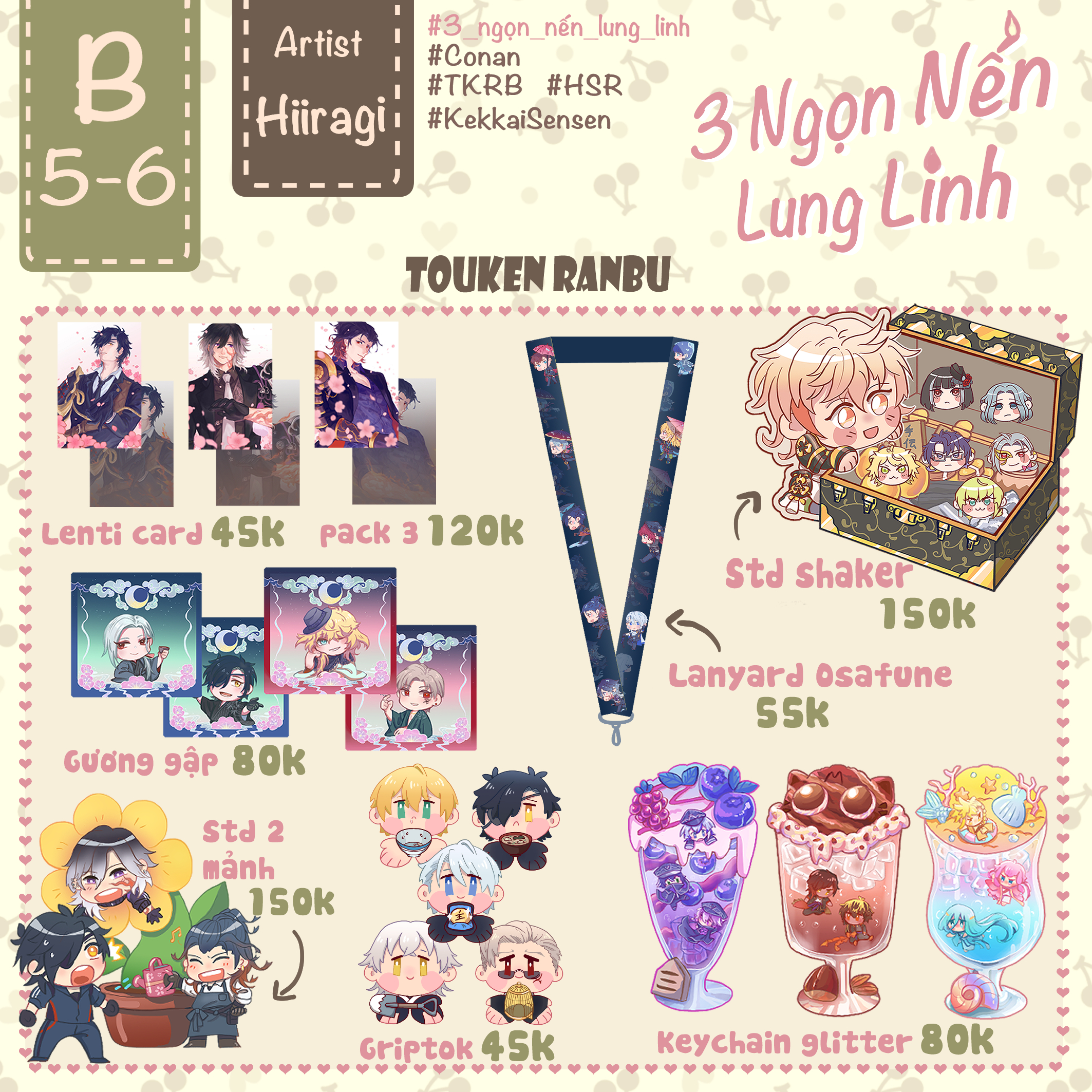 B5-6 3 Ngọn Nến Lung Linh