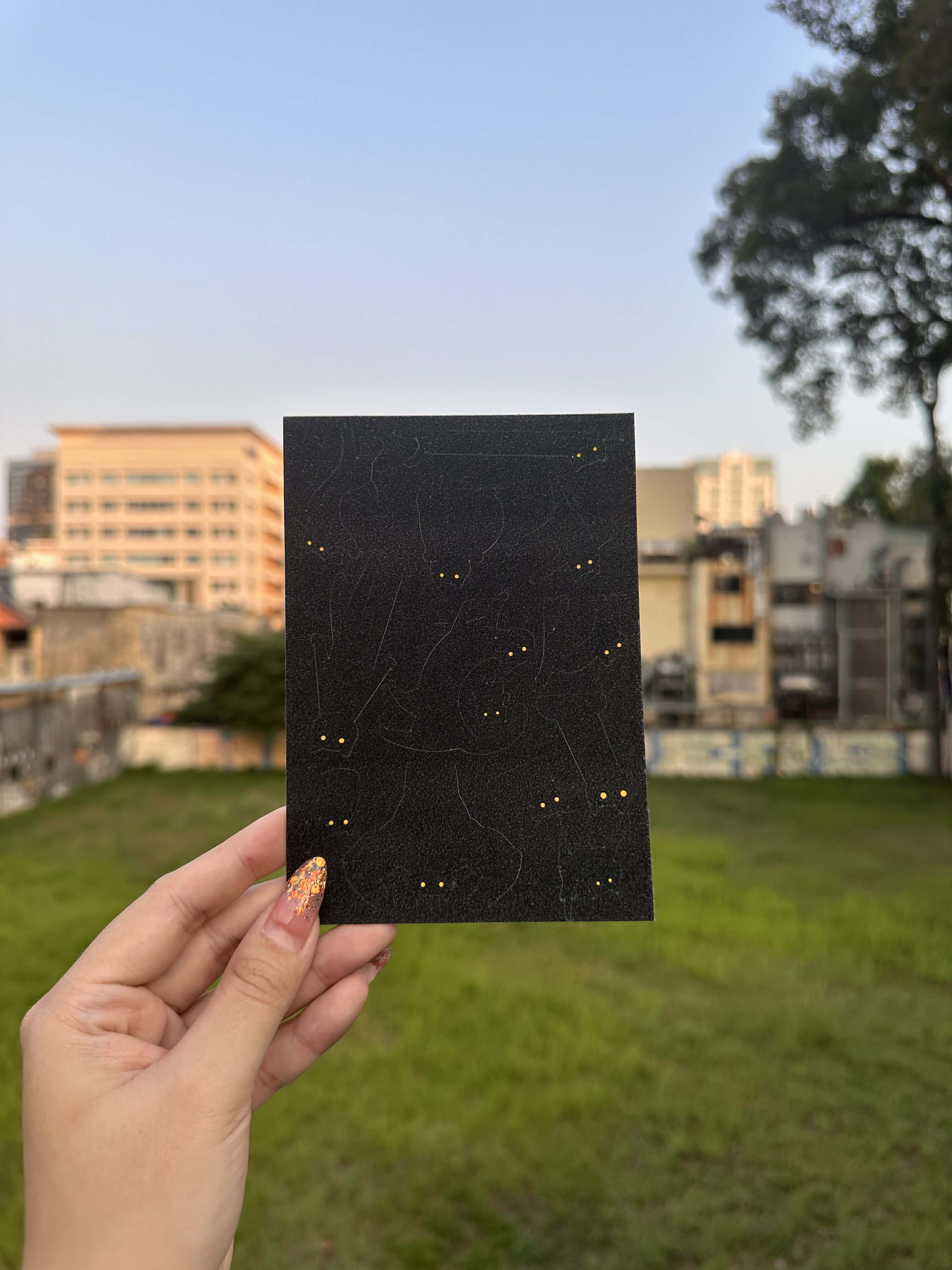 sticker sheet a6 - sticker mèo đen đố anh tìm được em he he he
