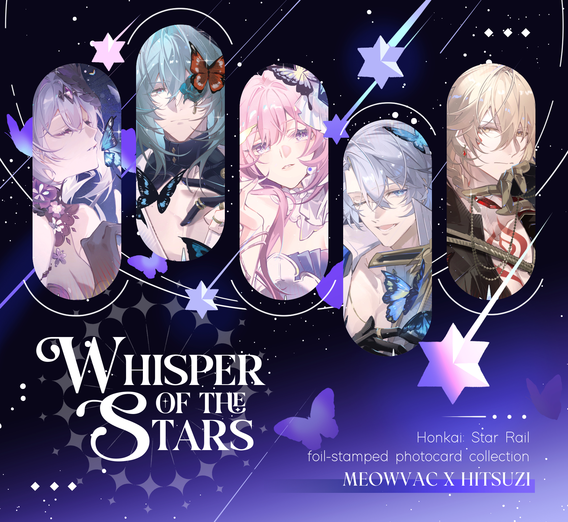 Card ép kim Whisper of the Stars - set mới ra mắt tại Cofi 16 ( ˘ ³˘)♥︎