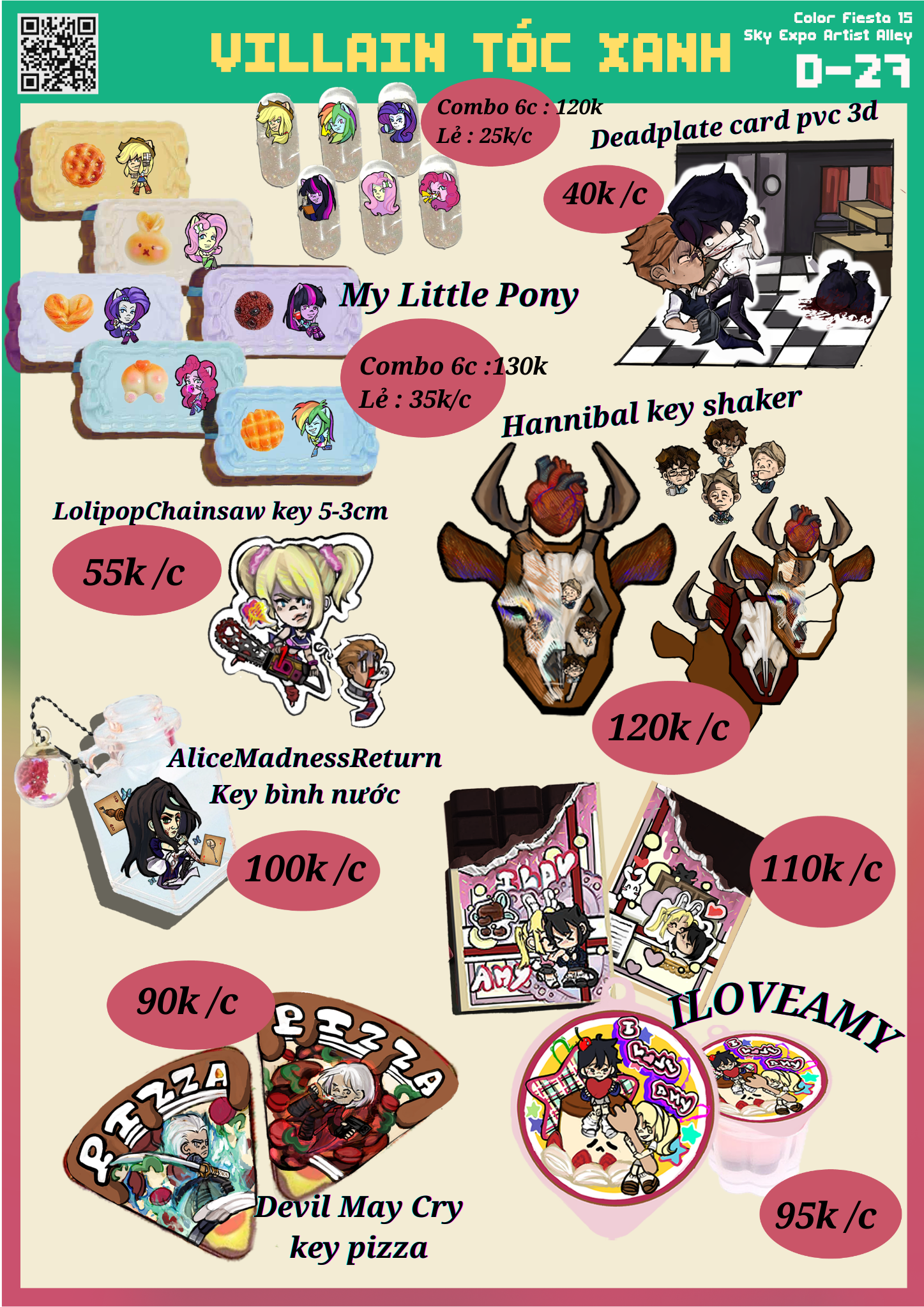 D27 Villian Tóc Xanh