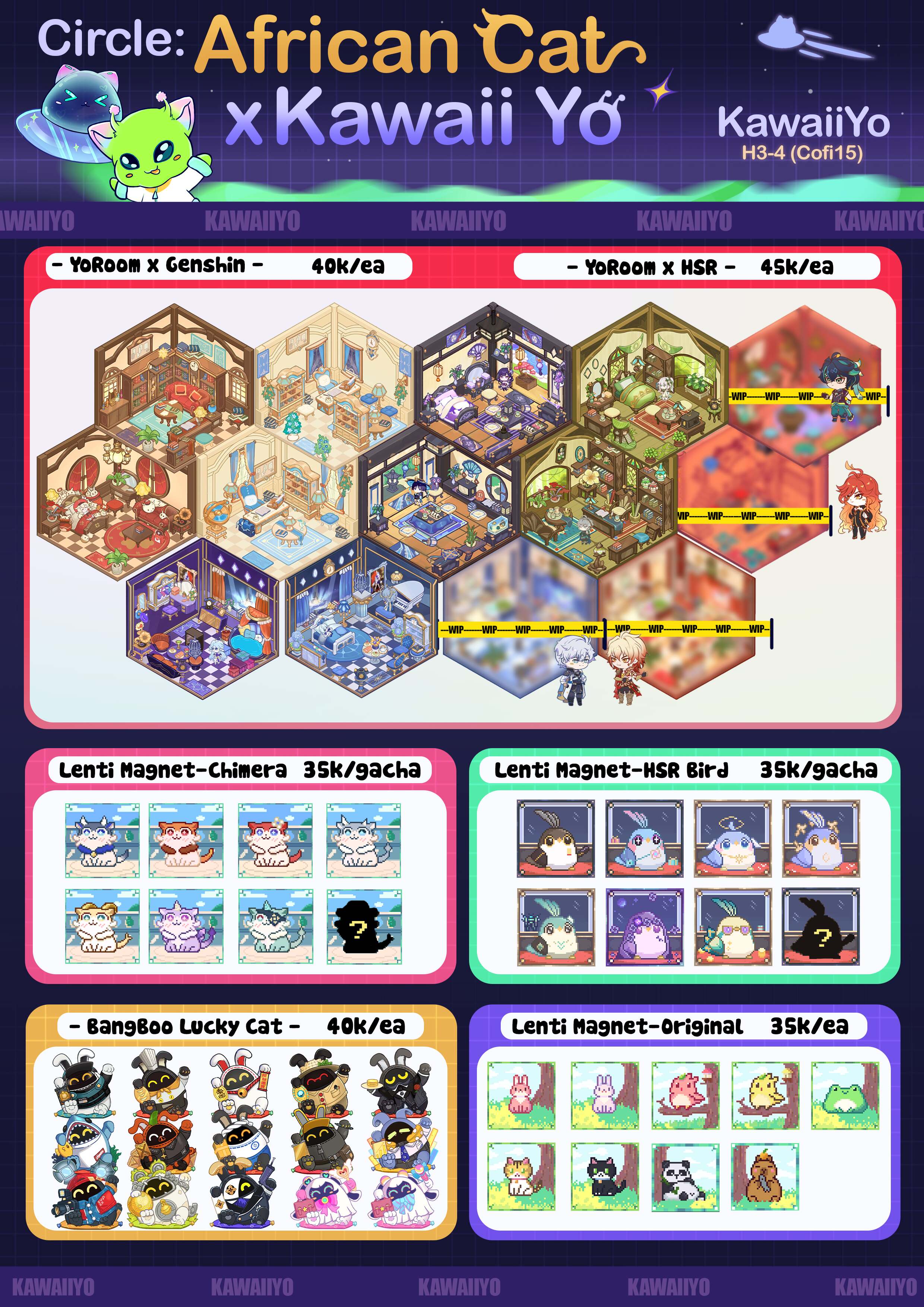 H3,4 - African Cat x Kawaii Yo